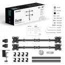 Кронштейн настольный для четырех мониторов ONKRON D421E Black для размера 13"-32"