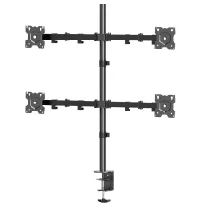 Кронштейн настольный для четырех мониторов ONKRON D421E Black для размера 13"-32"