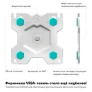 Кронштейн настольный для двух мониторов ONKRON G160 White для размера 13"-32"