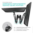 Кронштейн настольный для двух мониторов ONKRON G160 Black для размера 13"-32"