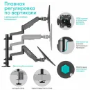 Кронштейн настольный для двух мониторов ONKRON G140 Black для размера 13"-32"
