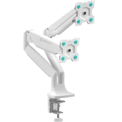 Кронштейн настольный для двух мониторов ONKRON White G200 для размера 13"-32"