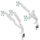 Кронштейн настольный для двух мониторов ONKRON White G200 для размера 13"-32"