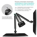 Кронштейн настольный для двух мониторов ONKRON Black G200 для размера 13"-32"