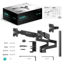 Кронштейн настольный для трёх мониторов ONKRON G280 Black для размера 13"-32"