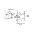 Кронштейн настенный FIX LPA49-463D для размера 37"-70" (black)