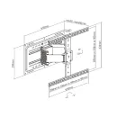 Кронштейн настенный FIX LPA72-464A для размера 37"-90" (black)