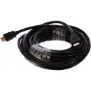 Кабель Cablexpert HDMI-15M, v2.0, 19M/19M, серия Light, 15м, черный, позол, экран, пакет