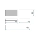 Подвесная (каркасная) настенная рельсовая система 2-х досочная PolyGlide Doors