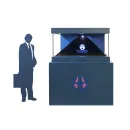 Голографическая 3D пирамида HighPyramide четырехсторонняя 55