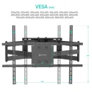 Кронштейн настенный ONKRON M8L для размера 42"-110"