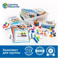 Комплект для группы "Академия математики с соединяющимися кубиками в детском саду" Learning Resources MS0063