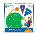 Развивающий игровой набор "Радужные доли" Learning Resources LER1616 (демонстрационный материал двусторонний магнитный, 51 элемент)