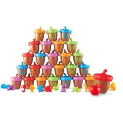 Развивающий игровой набор "Волшебные желуди. Найди букву" Learning Resources LER6802 (78 элементов)