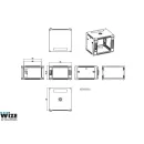 Настенный рэковый шкаф Wize Pro W6UR