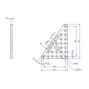 Треугольная пластина из анодированного алюминия Makeblock Triangle Plate 6*8 (Pair)