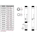 Штанга-удлинитель Peerless-AV AEC0507 (1520-2130 мм) для потолочного крепления