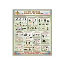 Стенды "Первая помощь в военных условиях" Zarnitza
