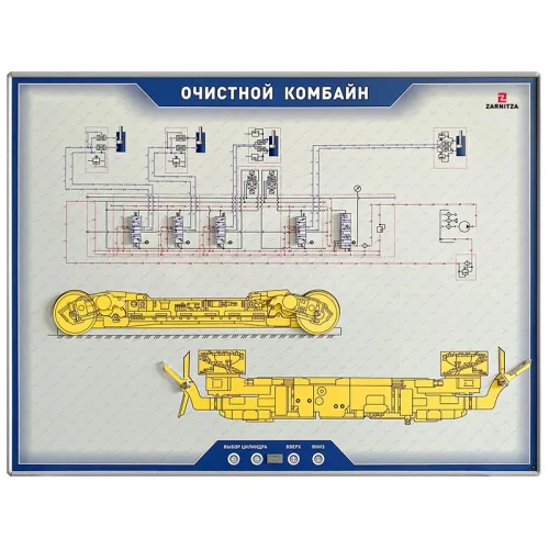 Стенд электромеханический "Очистной комбайн" Zarnitza