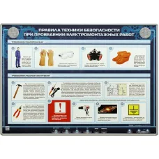 Электрифицированный стенд "Правила техники безопасности при проведении электромонтажных работ" Zarnitza