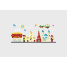 Декоративно-развивающая панель "Моя Казань" Romsens