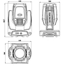 Вращающаяся голова гибридная LiteLees Super Hero 470 Pro