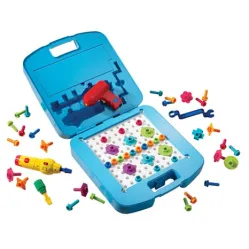 Развивающий игровой набор "Закручивай и учись. Большой чемоданчик" Learning Resources EI-4115 (125 элементов)