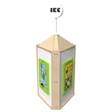 Дидактическая напольная панель IKC Play Tower White Woody