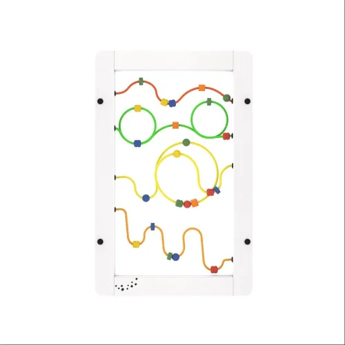 Дидактическая настенная панель IKC Wire Beads White
