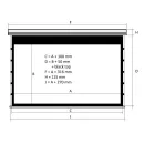 Экран с электроприводом Kauber Red Label Tensioned BT Cinema 131" (16:9) (290x163, Clear Vision)