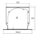 Экран с электроприводом встраиваемый Kauber InCeiling Tensioned BT Cinema 104" (16:9) (230x129, Clear Vision)