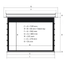 Экран с электроприводом встраиваемый Kauber InCeiling Tensioned BT Cinema 131" (16:9) (290x163, Clear Vision)