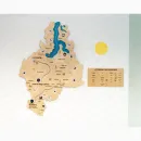 Карта Тюменской области Логикус, точечная подсветка 10 городов