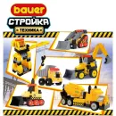 Развивающий игровой конструктор Bauer "Строительные машины" (в контейнере 41 л, иллюстрированные карточки с заданиями)