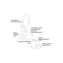 Проводная гарнитура VT X208-D Дуо