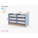 Двойной модуль для хранения игрушек АЛМА из коллекции мебели «НЕГА»