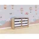 Двойной модуль для хранения игрушек АЛМА из коллекции мебели «НЕГА»