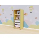 Открытый шкаф с ящиками АЛМА из коллекции мебели «НЕГА»