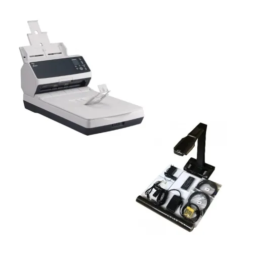 Комплект сканирования среднего уровня: протяжный сканер Ricoh fi-8270 + книжный сканер ScanBook Office A3