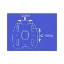 Крепление для проектора Classic Solution CS-PRS-17-2W (штанга 690-1200 мм.)