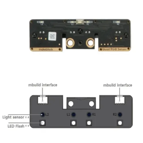 Датчик линии и цвета Makeblock Quad RGB Sensor