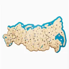 Карта России Логикус большая (подсветка контражур)