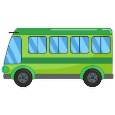 Настенная панель Логикус "Зеленый автобус"