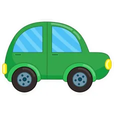 Настенная панель Логикус "Зеленый автомобиль"