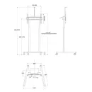 Мобильная моторизованная напольная стойка Multibrackets M6768 для размера 37-90"