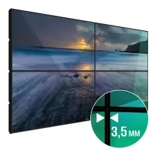 Видеостена LigaSmart 2х2 110" Межпанельный шов 3,5 мм