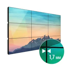 Видеостена LigaSmart 3х3 165" Межпанельный шов 1,7 мм