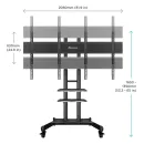 Двойная VESA-панель для мобильной стойки ONKRON ADV-1881